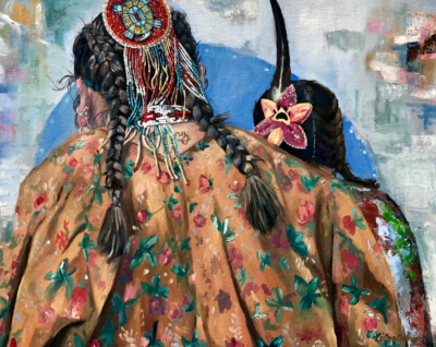 Turtle clan, 16x20, oil on canvas by Le’Ana Asher